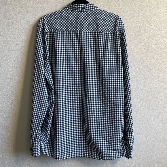 Toad&Co Shirt Debug Lightness Insect Shield Blue White Debug Lightness XL - Picture 2 of 10